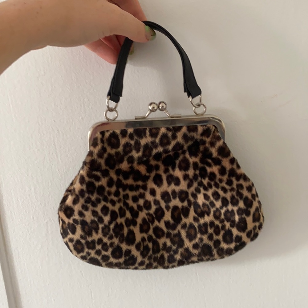 Cheetah print coin purse